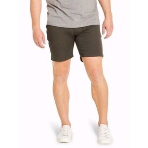 Mugsy Brooks Shorts Mens 42 Chino Charcoal Flat Front Stretch Comfort (41x6)